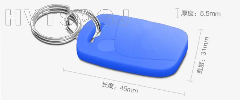 

50pcs Free shipping Colorful Waterproof UHF AlienH3 RFID Keyfob for Access Control