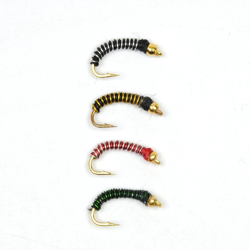 10 шт. #14 двухцветный бюстгальтер Miges Chironomids мушки/приманки для ловли нахлыстом |