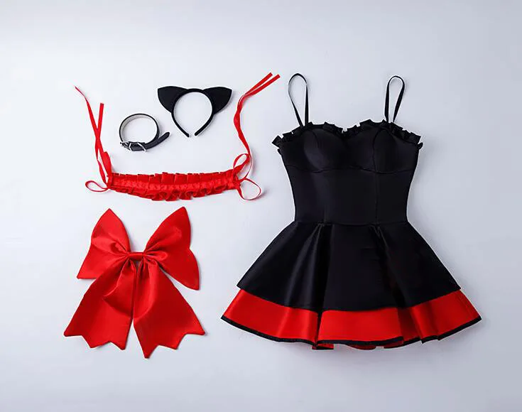 Костюм для косплея токисаки из свидания и прямой трансляции костюм с кошками