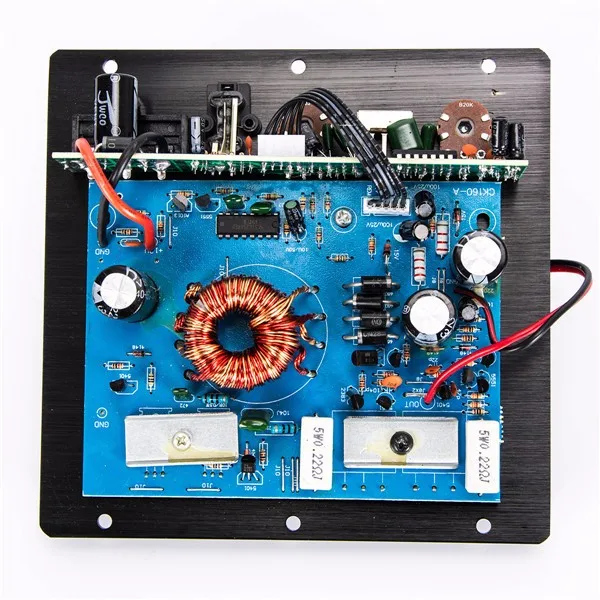 LEORY 100 W DC 12 V автомобильный стерео аудио усилитель плата питания корпус из
