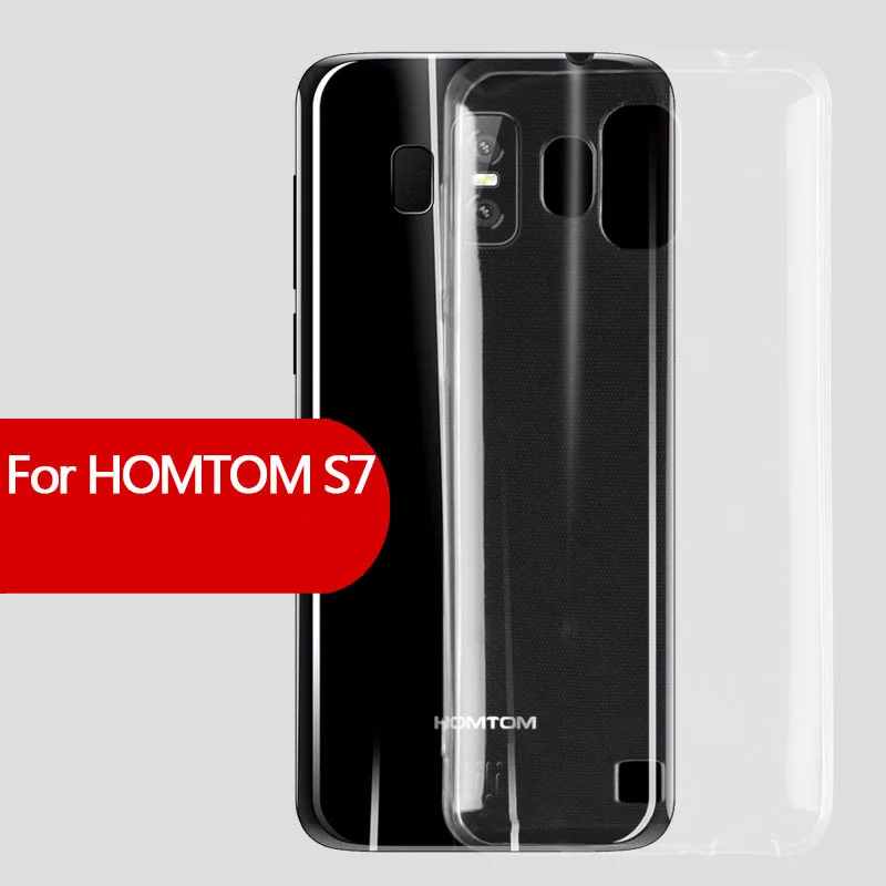 Transparent Clear Cover For Homtom S7 Case Ultra thin Soft 5.5inch Silicone TPU Back Phone |