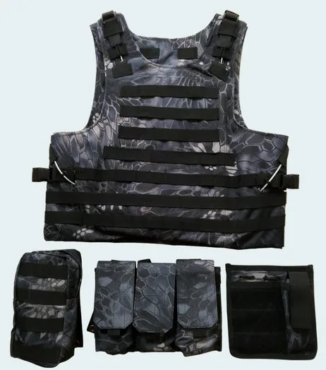 Мужская Уличная камуфляжная охотничья жилетка в стиле джунглей Военная