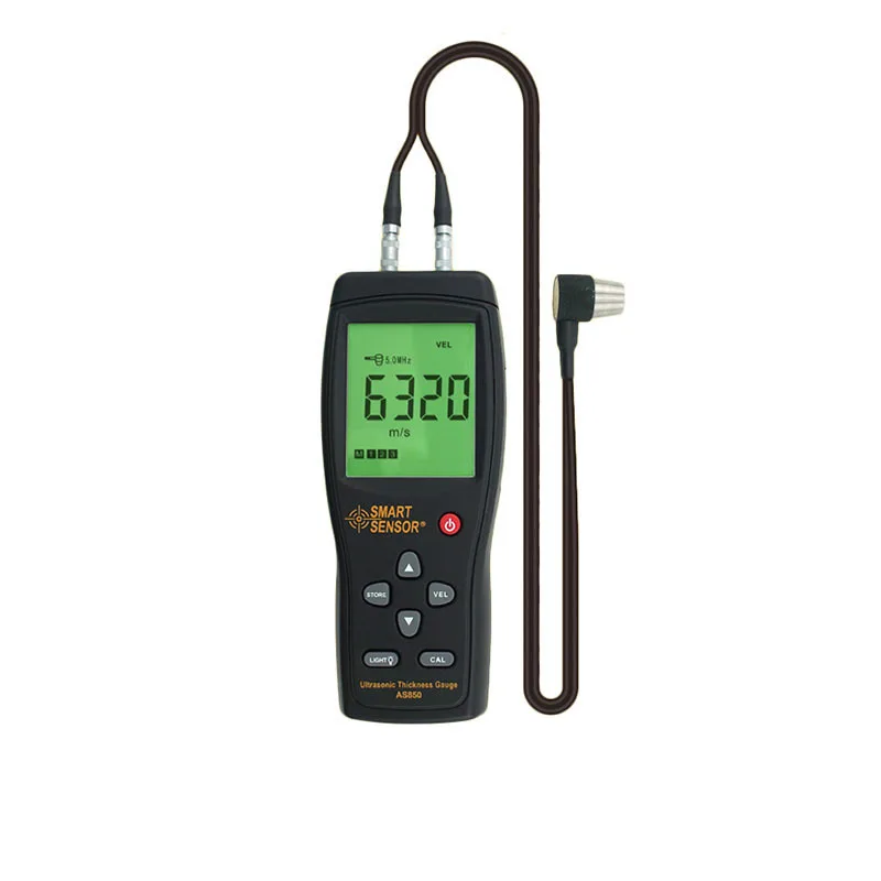 Цифровой ультразвуковой измеритель толщины с ЖК-дисплеем AS850 1 2-220 мм скорости