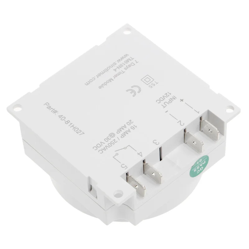 15.98 Inch LCD Digital Timer 12V DC 7 Days Programmable Time Switch TM618N-4 |