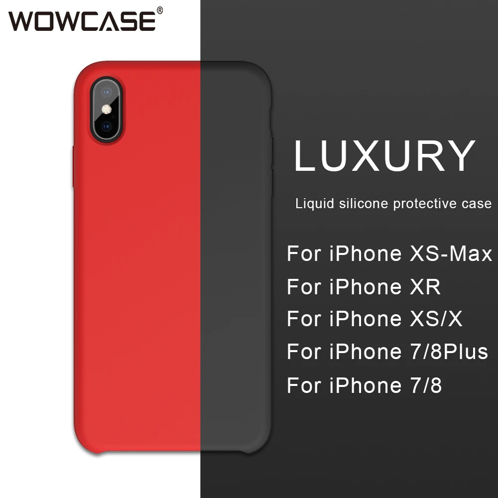 1:1 чехол для iPhone 7 Чехол для iPhone 7 8 Plus X Xs чехол для MAX XR роскошный жидкий силиконовый мягкий чехол для iPhone X Coque