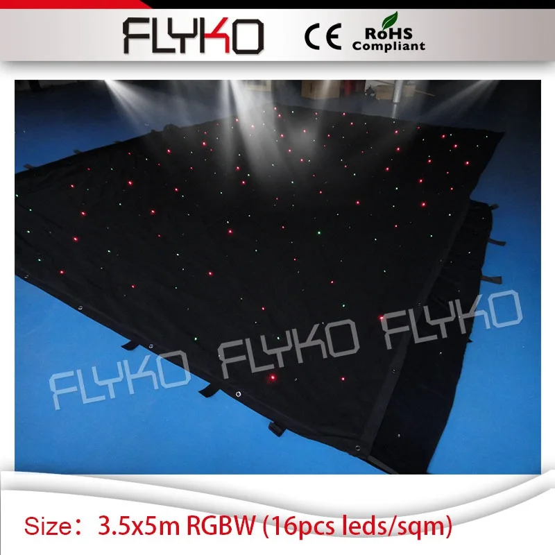 RGBW одноцветная потолочная звезда свет 3 5 м * led twilking фон занавес|led star curtain|led backdrop