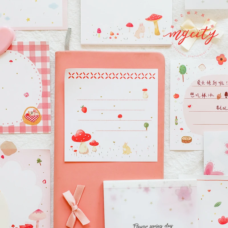 

8PCS/LOT love letter in spring memo pad