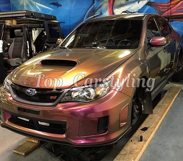 2017 Глянцевая Радужная хамелеоновая виниловая автомобильная пленка Стайлинг