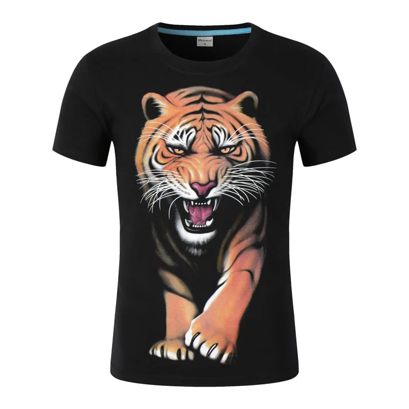 Новинка 2017 года Для мужчин и женщин Цвет Тигр Лев Дракон Футболка 3D с принтом