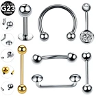 1 шт. G23 титановая внутренняя нить ладья дайт пирсинг перегородка кольцо дермальный Якорь Пирсинг губ пирсинг для языка CBR Кольца для сосков