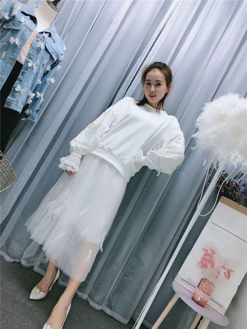 WHITNEY WANG 2019 весенне-осенняя модная уличная Лоскутная Толстовка с блестками и