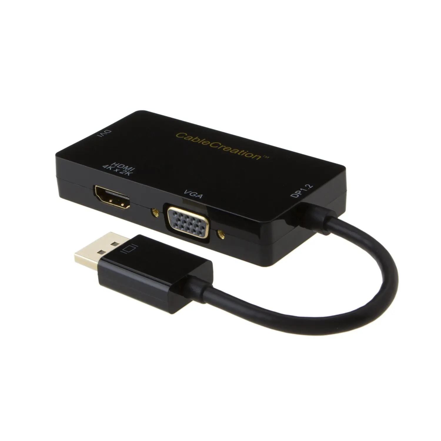 Адаптер jorinдо HDMI/DVI/VGA 3 в 1 DP адаптер поддержка порта 4K 2K разрешение для HDMI черный| |