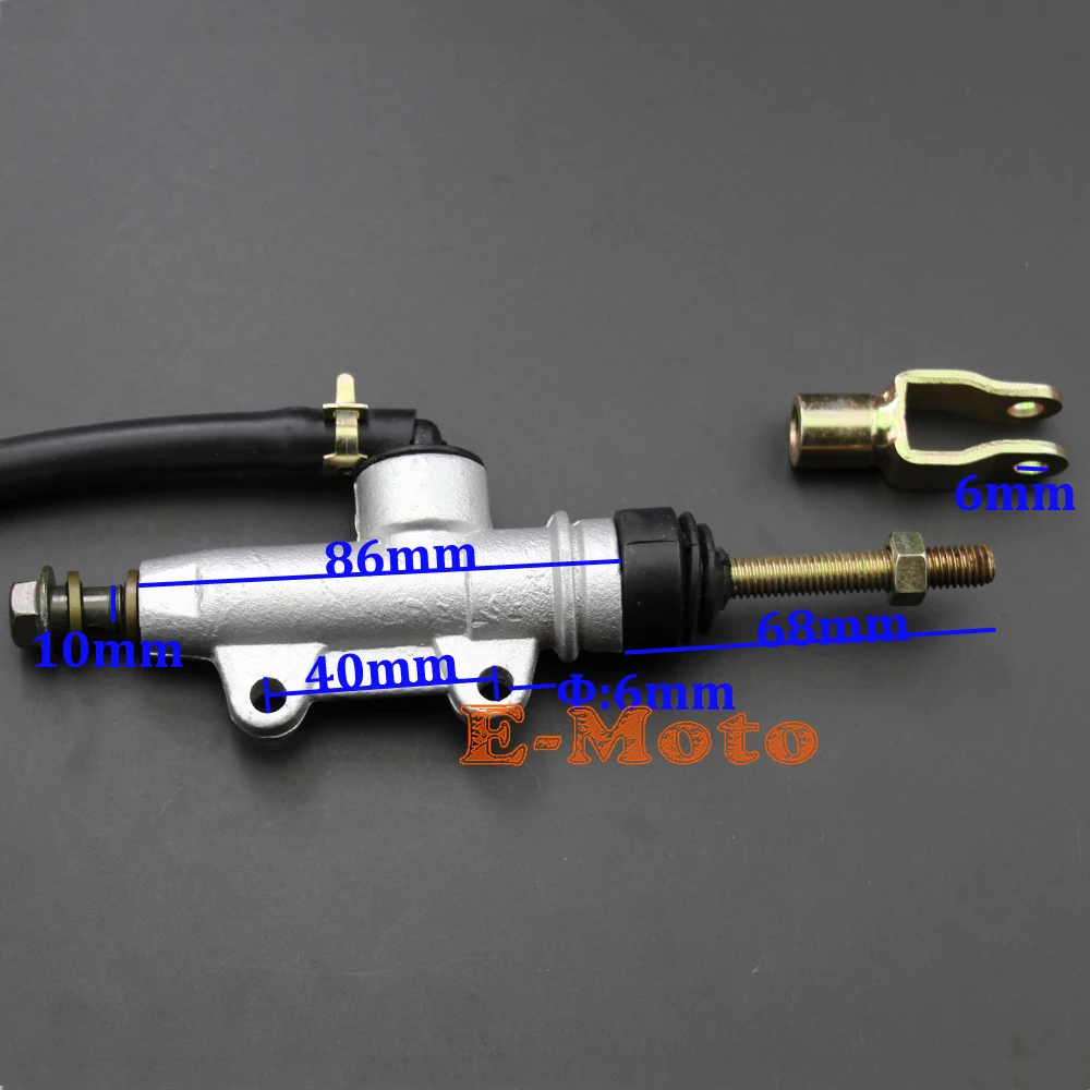 Основной цилиндр для заднего тормоза мотоцикла с резервуаром жидкости