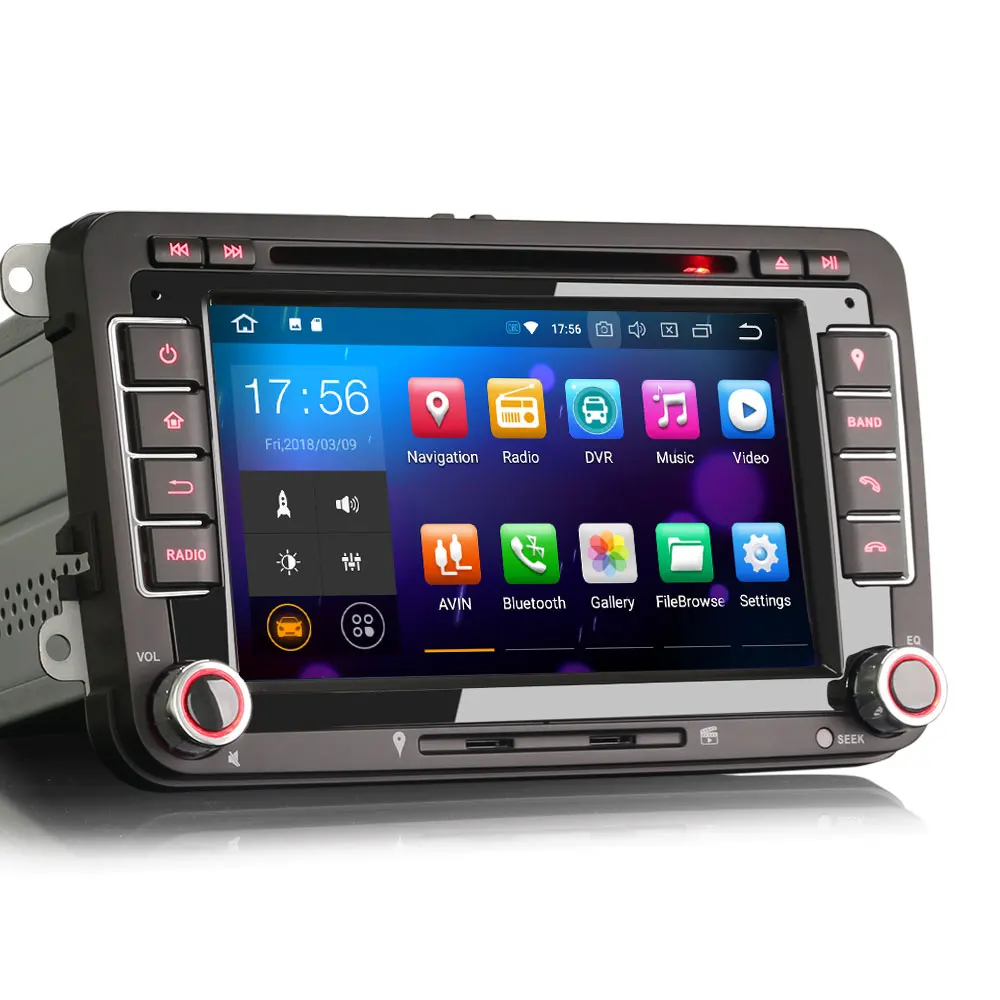7 &quotAndroid 9 0 Pie OS автомобильный DVD Мультимедиа gps радио для Volkswagen Golf 2003-2013 &amp Caddy 2003-2015