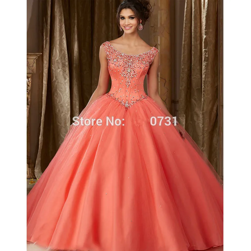 Mint Green Puffy Cheap Quinceanera Dresses Ball Gown Tulle Beaded Pearls Sweet 16 | Свадьбы и торжества
