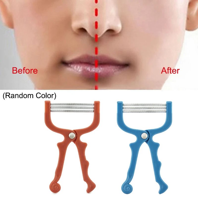 Эпилятор для волос на лице средство удаления лица красота пружинный зажим резьбы