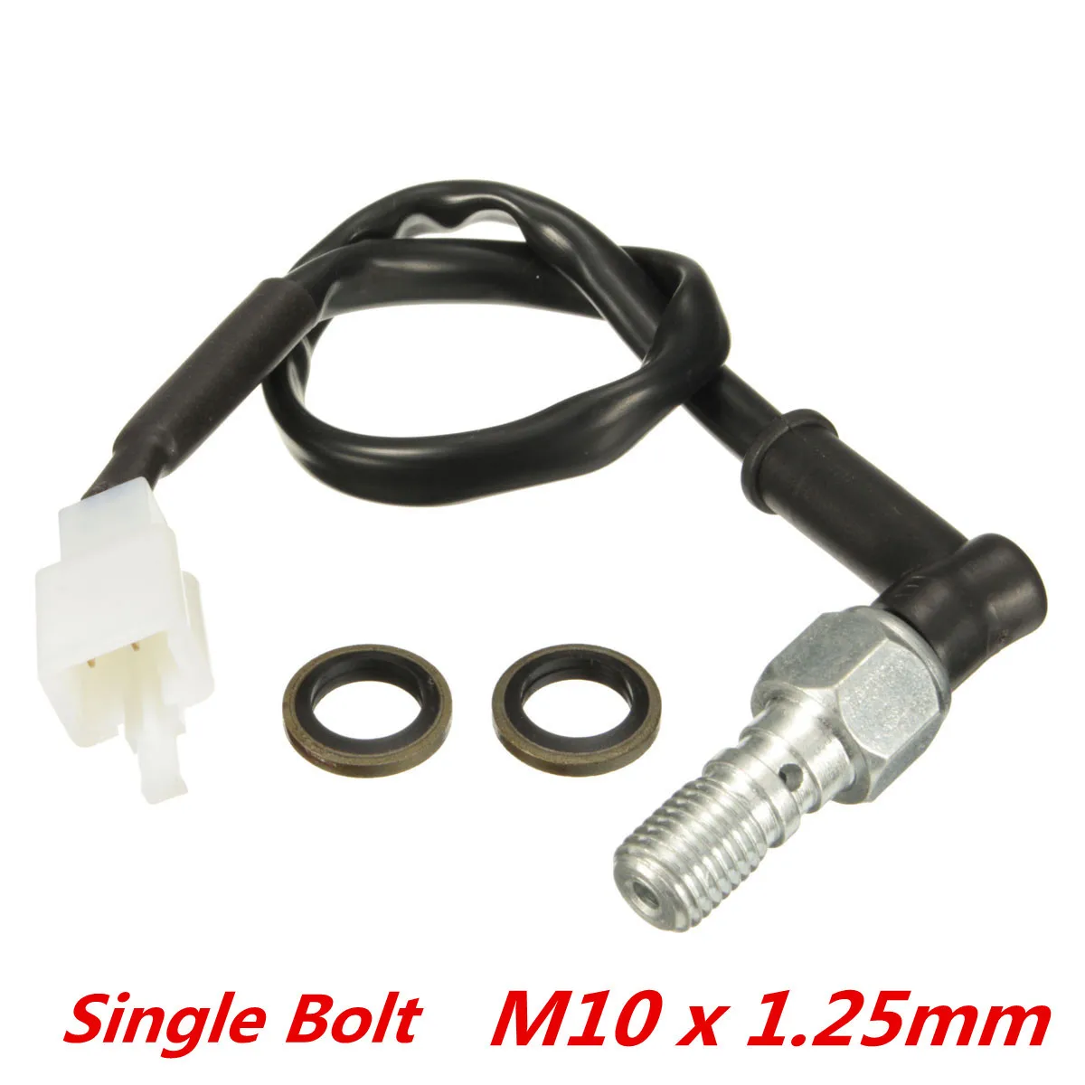 

Universal Motorcycle Brake Hydraulic Single Banjo Bolt Light Switch M10 x 1.25mm for HONDA/YAMAHA/KAWASAKI/SUZUKI