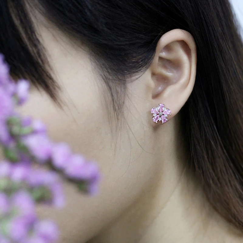 ZEA Dear Jewelry романтическое ювелирное изделие в виде цветка серьги гвоздики для