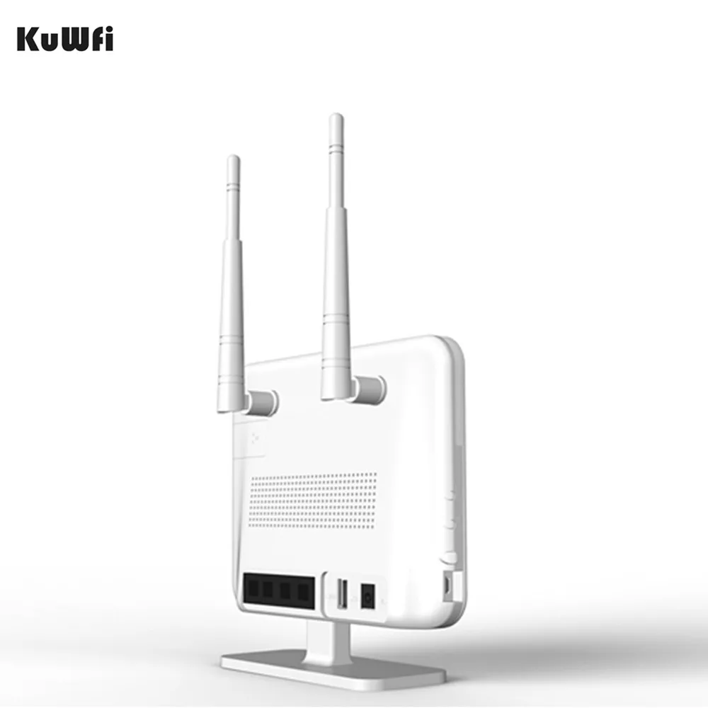 KuWFi разблокирован 300 Мбит/с 4G CPE маршрутизатор беспроводной AP с 5Dbi антеннами для