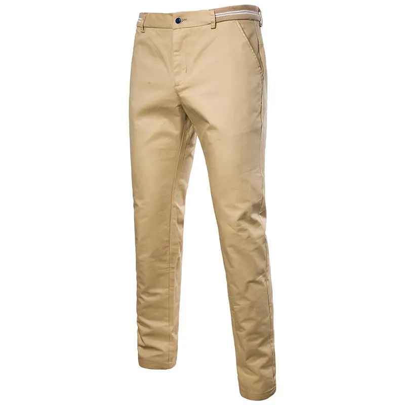 Новый британский стиль Slim fit Большой размер сплошной цвет 30 38 молния дизайн