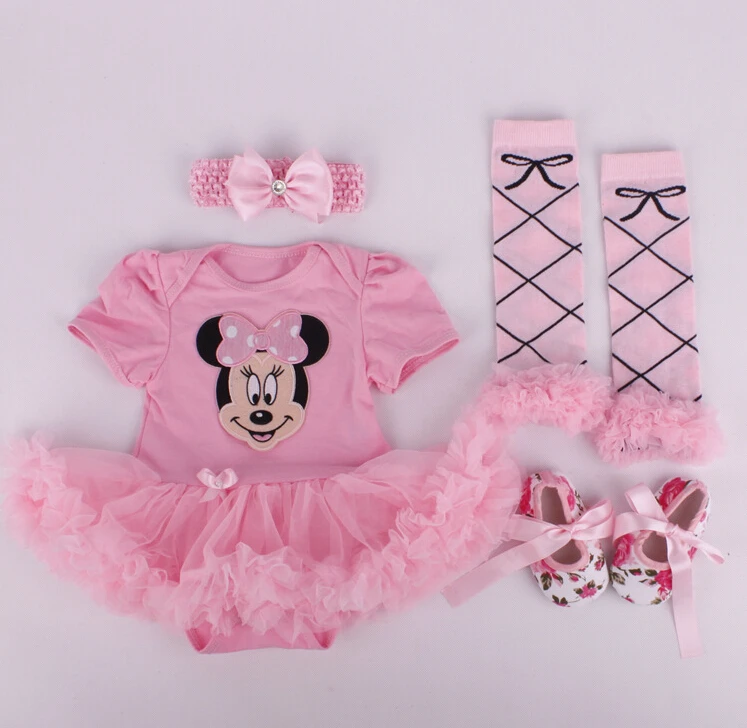 Детский комбинезон с Минни 4 предмета на Новый Год 2016|clothes newborn girl|baby girlclothing sets |