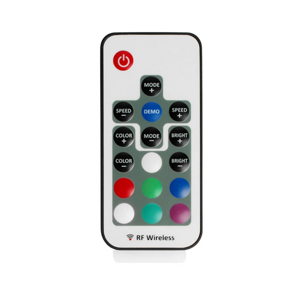 Мини РЧ красочные RF17 ключ дистанционного управления RF 433 RGB свет с световой