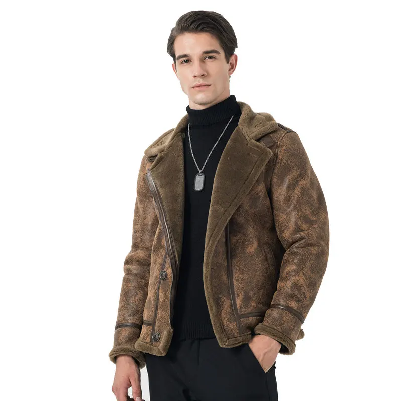 Зимняя кожаная куртка 2017 мужские повседневные модные куртки мужское