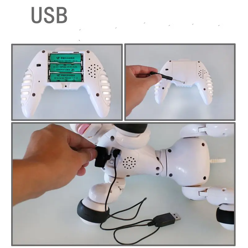 Новинка 2 4G беспроводной умный пульт дистанционного управления робот собака