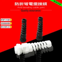 10pcs ip68 waterproof pg13 5 cable gland connector plastic flex spiral strain relief protector anti bending cable joins