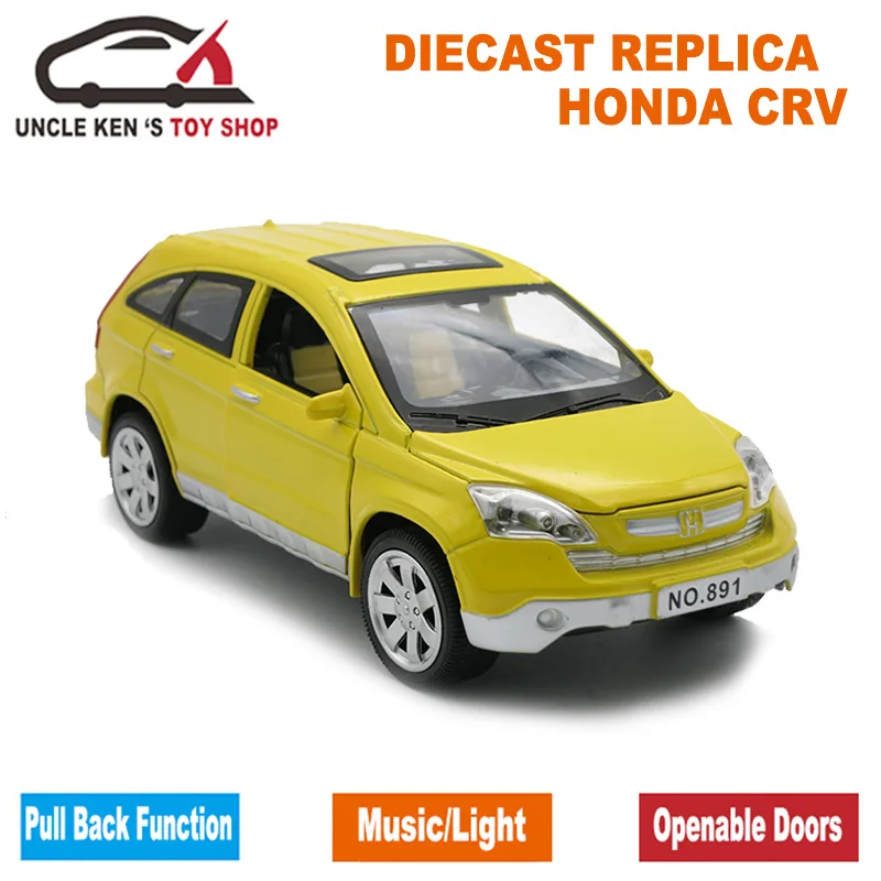 Модель литая автомобиля HONDA CRV масштаб 1/24 длина 20 см игрушки для мальчиков/детей с
