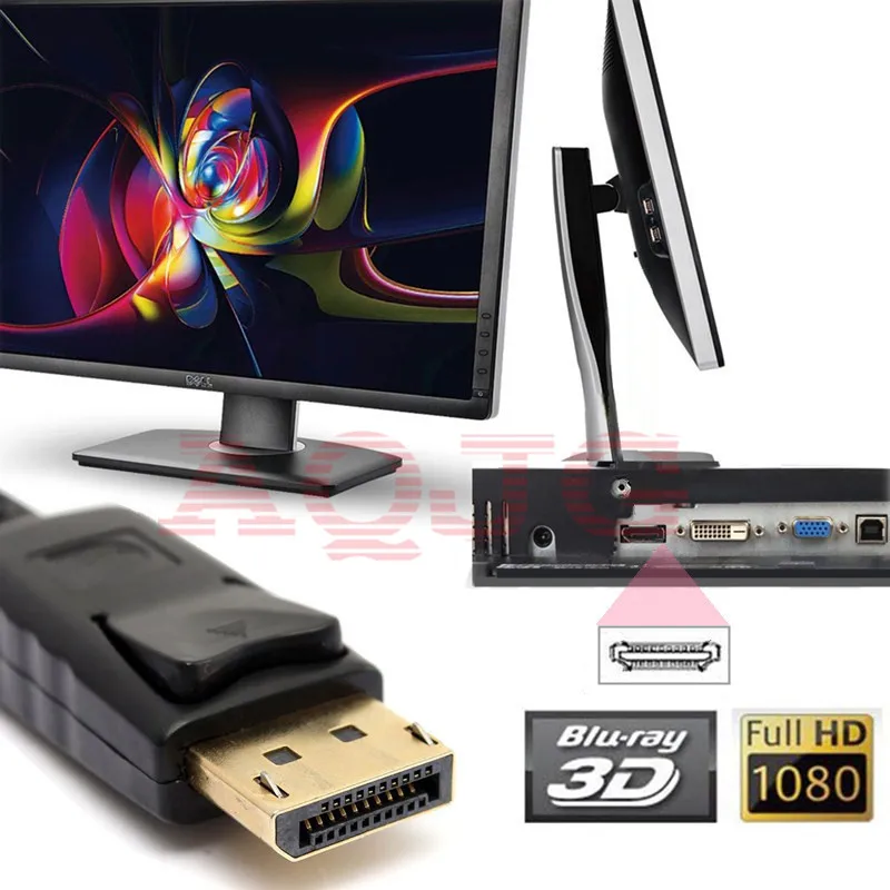 

DP to HDMI Adapter DisplayPort to HDMI HDTV Cable Adapter Converter Male to Female Support 1080P for HDTV Projector Displays
