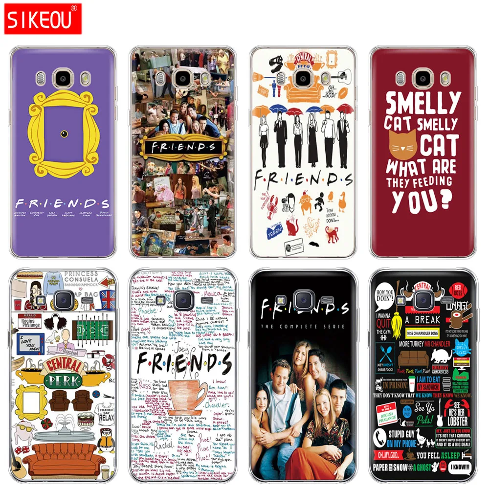 Силиконовый чехол для телефона Samsung Galaxy J1 J2 J3 J5 J7 MINI 2016 2015 prime friends tv smelly cat |