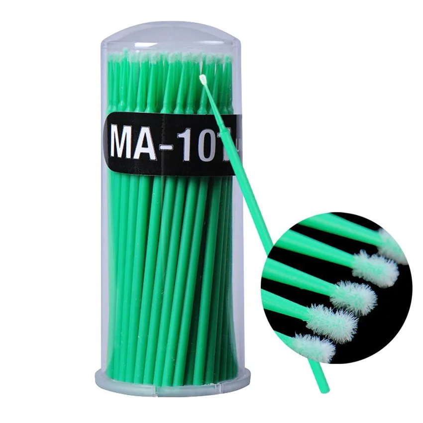 100 шт. микро-аппликатор Расчёски для волос Одноразовые Micro тампон аппликаторы