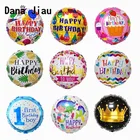 18 дюймовый фольгированные шары С Днем Рождения сладкий фруктовый Корона праздничный воздушный шар из алюминиевой надувной фольги шар детская игрушка