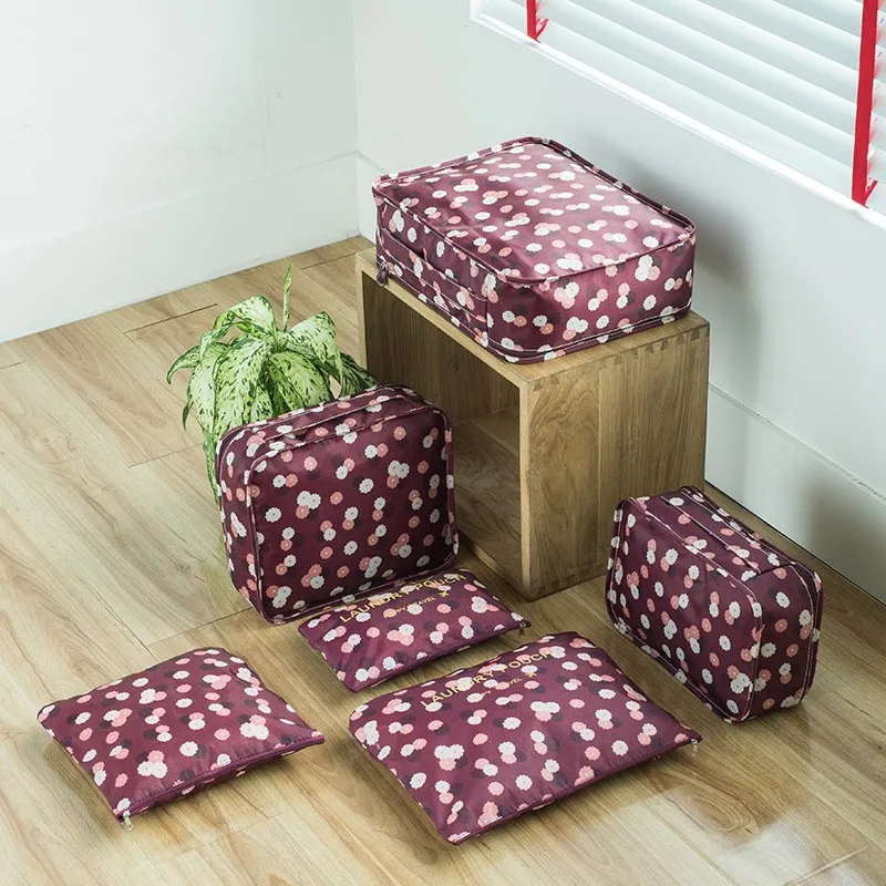 Упаковка кубов 6 шт./партия дорожная сумка для хранения багажа плохой