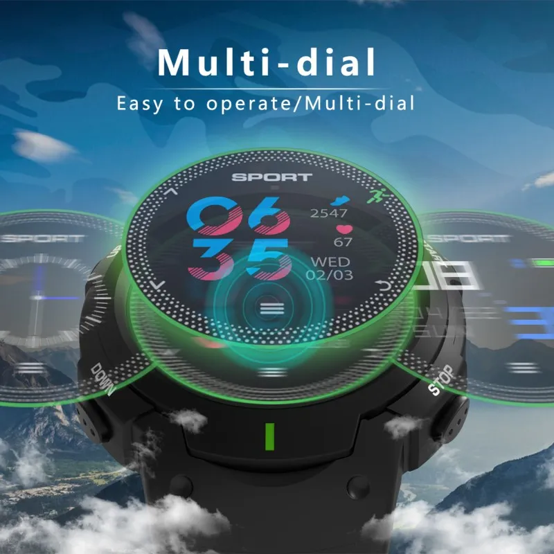 CONGDI F13 Bluetooth Смарт-часы Настоящее IP68 водонепроницаемый мульти-спортивный режим