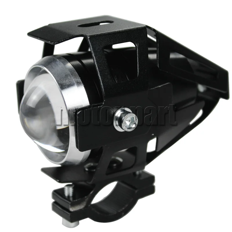 U5 Motorcycle Led Headlight Spotlight Driving Fog Spot Light Strobe Lamp Switch Moto Motorbike Accessories | Автомобили и