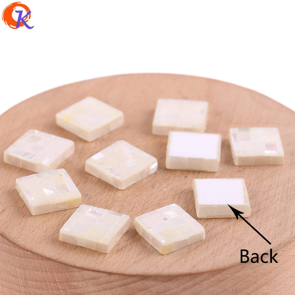 

Cordial Design 14*14MM 10Pcs Earrings Accessories/Hand Made/Natural Shell/Square Shape/DIY Making/Jewelry Findings Components