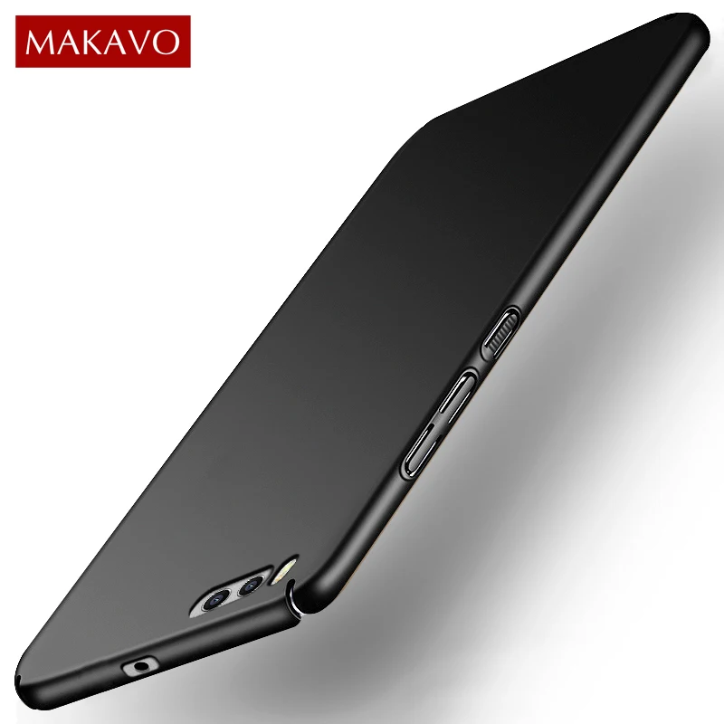 Чехол MAKAVO для Xiaomi Mi6 360 полностью Матовые чехлы из кожи жесткий пластиковый корпус