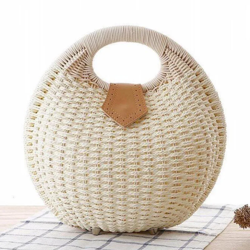 WILIAMGANU дизайнерская большая женская Сумка Соломенная плетеная Праздничная