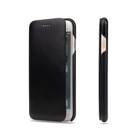 Black Fierre Shann Супер Роскошный чехол из натуральной кожи для iPhone X XR XS Max 6 6S 7 8 S plus 7plus 8plus флип-чехол для телефона s Чехол - Цвет: Black