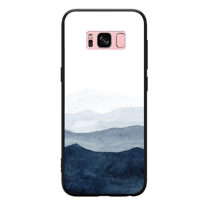 Жесткий чехол для телефона с художественным изображением горы леса космонавта