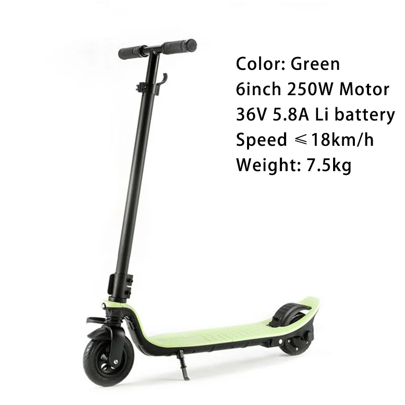 green 36V 250W 5.2AH 6-дюймовая мини-Электрический скутер, 24 В, 36 В, 48 В, два колеса kick скутеры для взрослых и детей электрический скейтборд мотор самокатэлектрическая hover доска - Цвет: green 36V 250W 5.2AH