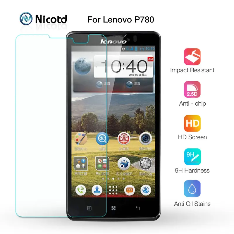 Защитная пленка для Lenovo P780 P 780 2.5D 9h оригинальное противоударное закаленное