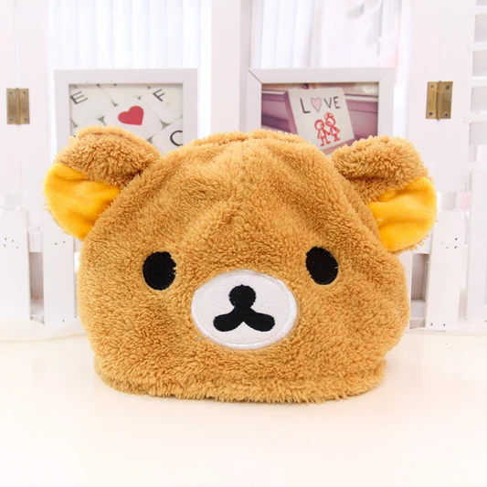 Rilakkuma плюшевая кавайная игрушка панда шляпа головные уборы согревают мягкие маленькие животные подарок для подруги подарок на день рождения