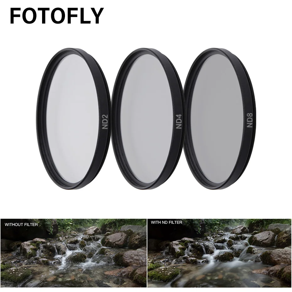 Фильтр для экшн камеры FOTOFLY Yi 4K UV CPL ND2/4/8 12.5X набор фильтров макросъемки Xiao yi Lite Plus