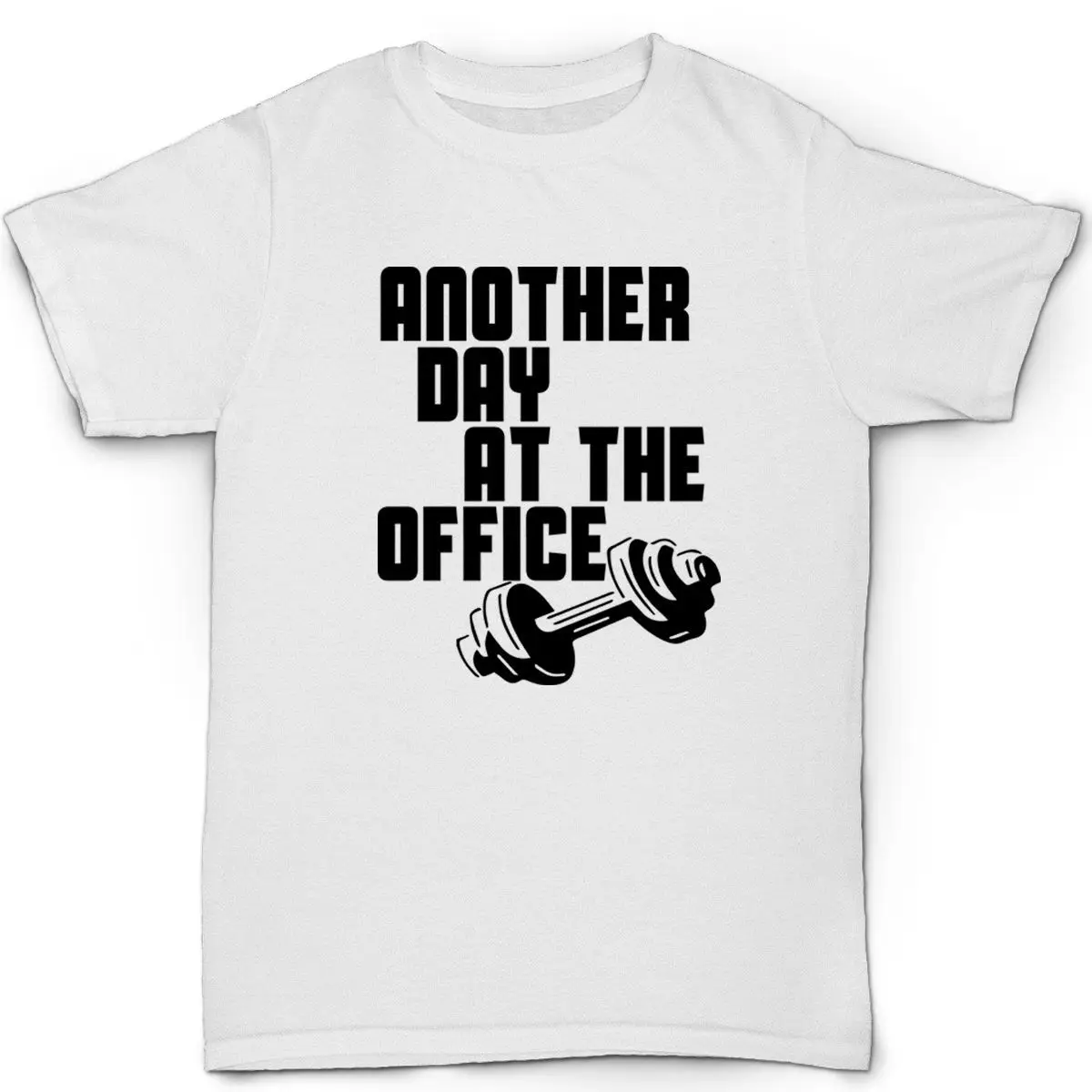 Другой день в офисе Мужская футболка Забавный юмором рождения тренажер принт для