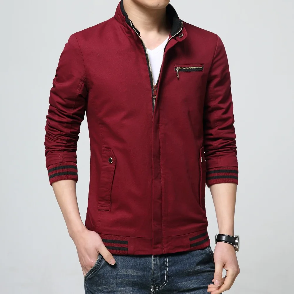 

New Spring Men Cotton Jacket Coats Brand Clothing For Male Autumn Bomber Jacket Parka Jaqueta Masculina Slim Fit Outwear 4XL