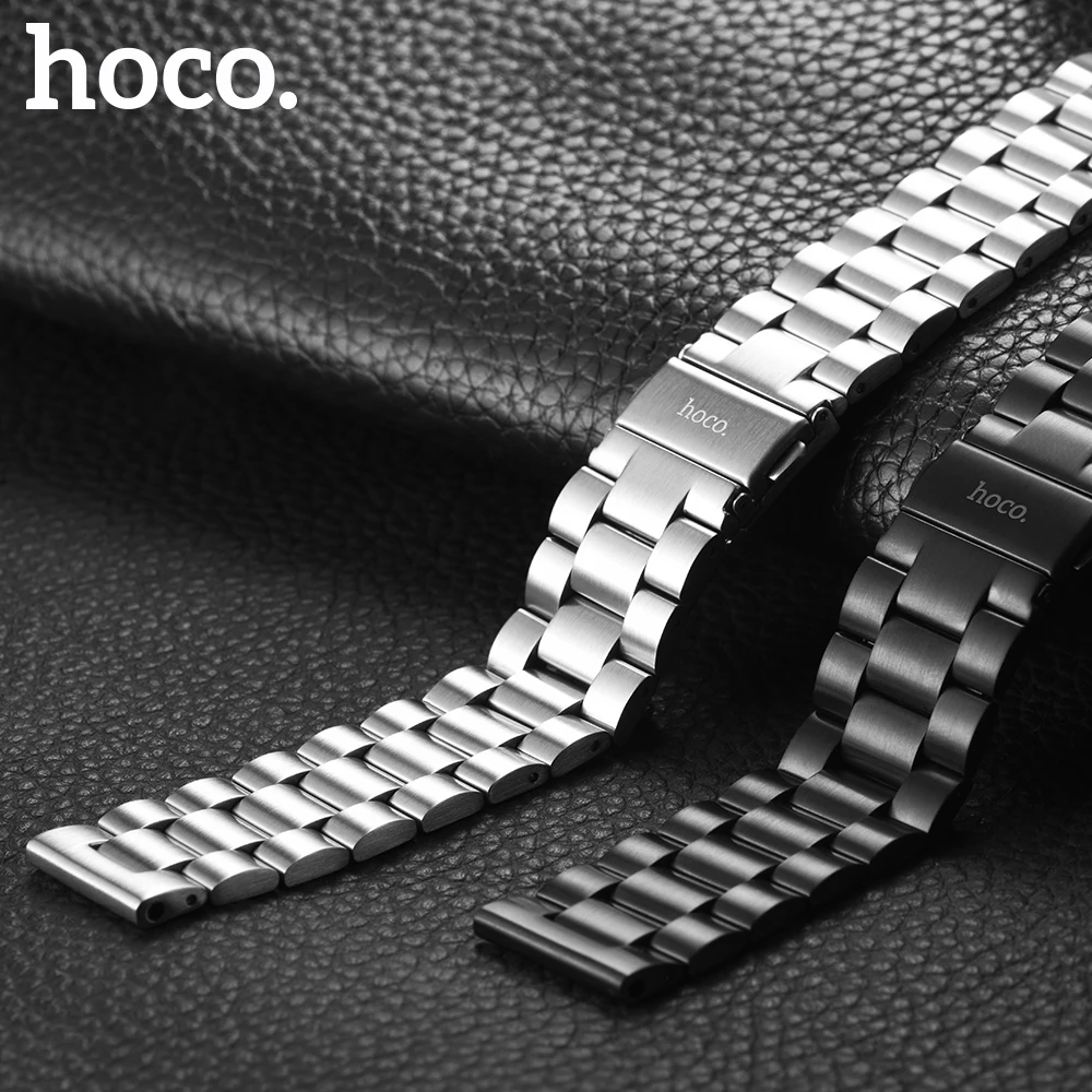 HOCO часы из нержавеющей стали ремешок для Xiaomi Huami Amazfit 22 мм Три указателя | Наручные