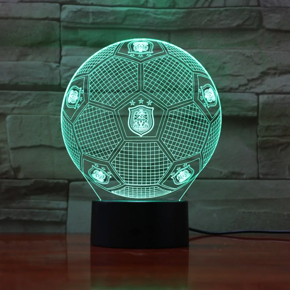 7 красочных градиентов атмосферная лампа 3D LED ночник USB Настольная прикроватная